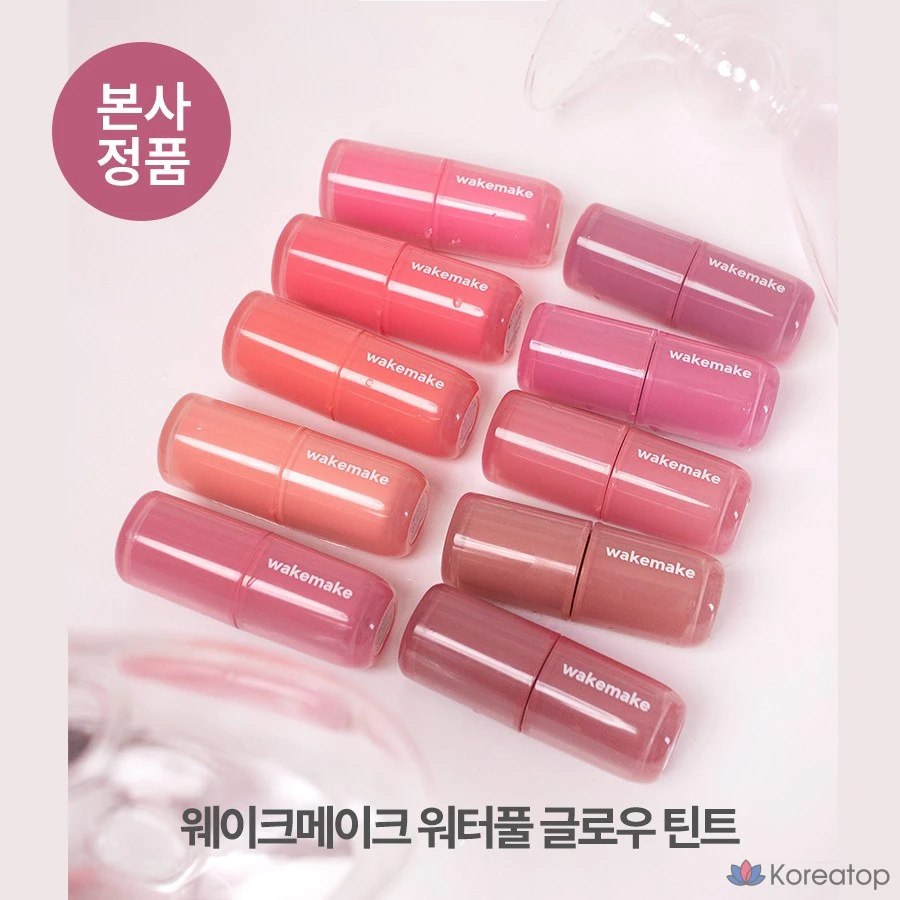 Wakemake Waterful Glow Tint, стойкий яркий цвет, прозрачный и чистый, интенсивно увлажняющий, 1 шт., 4,6 г, #05_Courtney