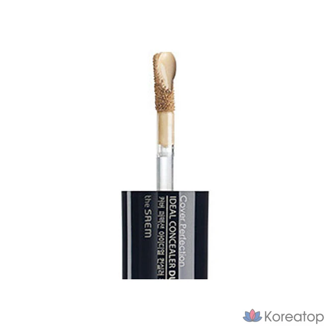 Консилер The Saem Cover Perfection Ideal Dual Concealer, № 2, насыщенный бежевый, 1 шт., фото 3