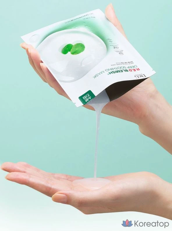 Успокаивающая маска Dr.G для кожи, склонной к покраснениям, 10 штук, 2 упаковки., фото 6