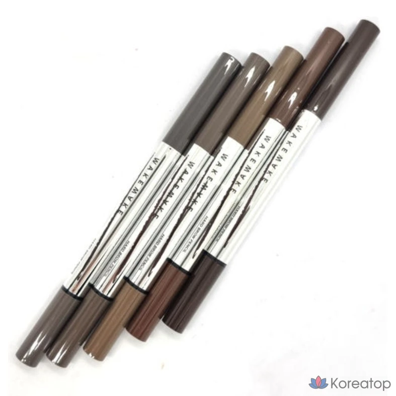 Карандаш для бровей WAKEMAKE Natural Hard Brow Pencil, 1 шт., серо-коричневый.