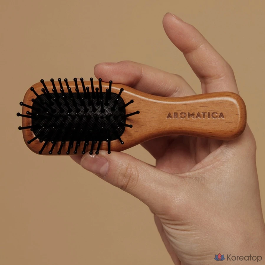 Деревянная щетка для волос Aromatica, маленькая, из дерева, 1 шт.
