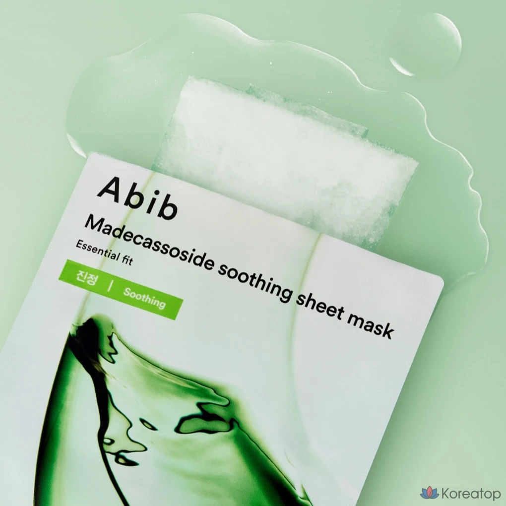Маска для лица Abib Madecassoside Calming Essential Fit, 1 упаковка, 40 листов, фото 6