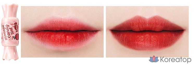 The Saem Sammul Mousse Candy Tint, 8 г, 01 мусс из красного манго, 1 шт., фото 3