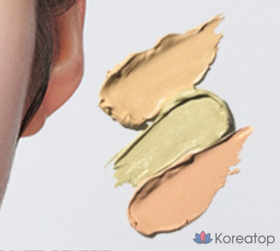 Консилер The Saem Cover Perfection Triple Pot, 13,5 г, 1 шт., оттенок 03 Correct Up Beige, фото 3