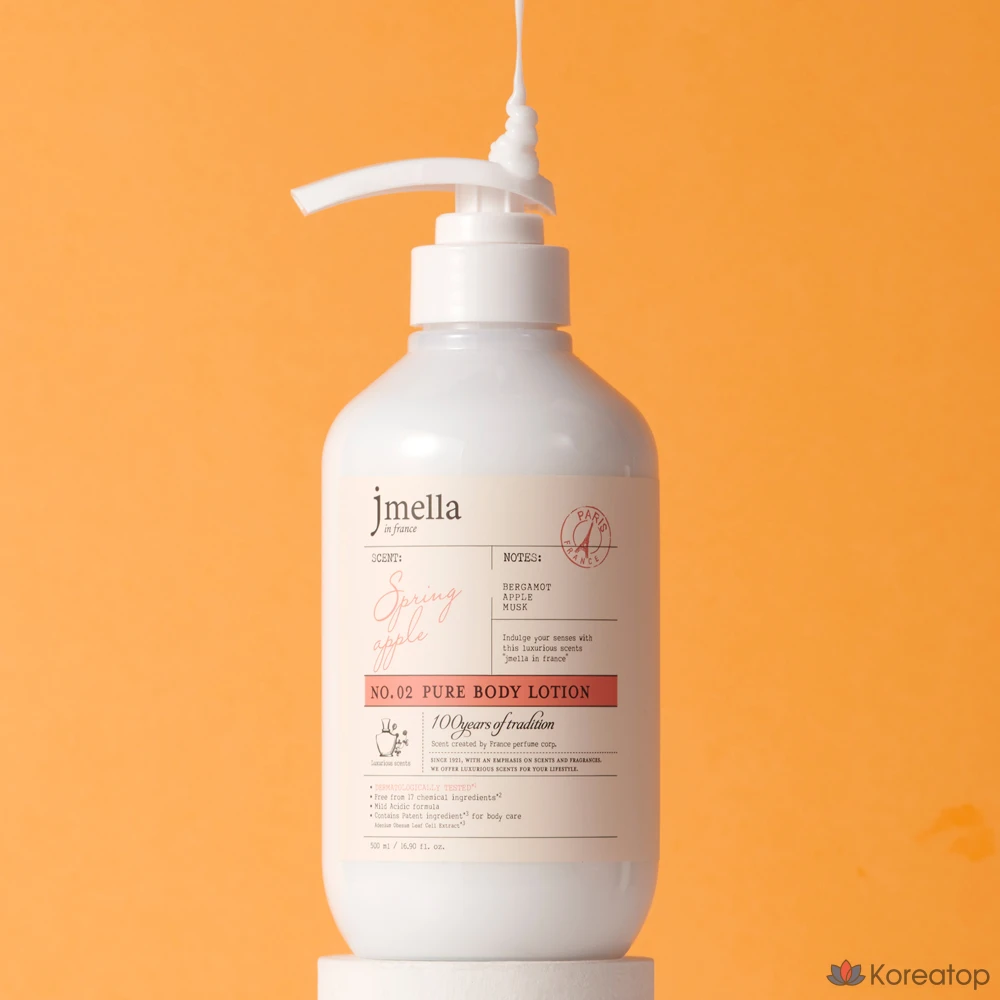 J.Mella Лосьон для тела Pure Spring Apple, 1 шт., 500 мл