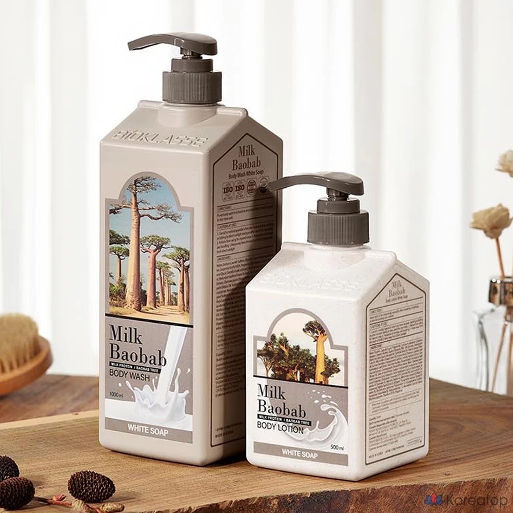 Гель для душа «Milk Baobab» с ароматом белого мыла, 1 л, 1 шт., фото 4