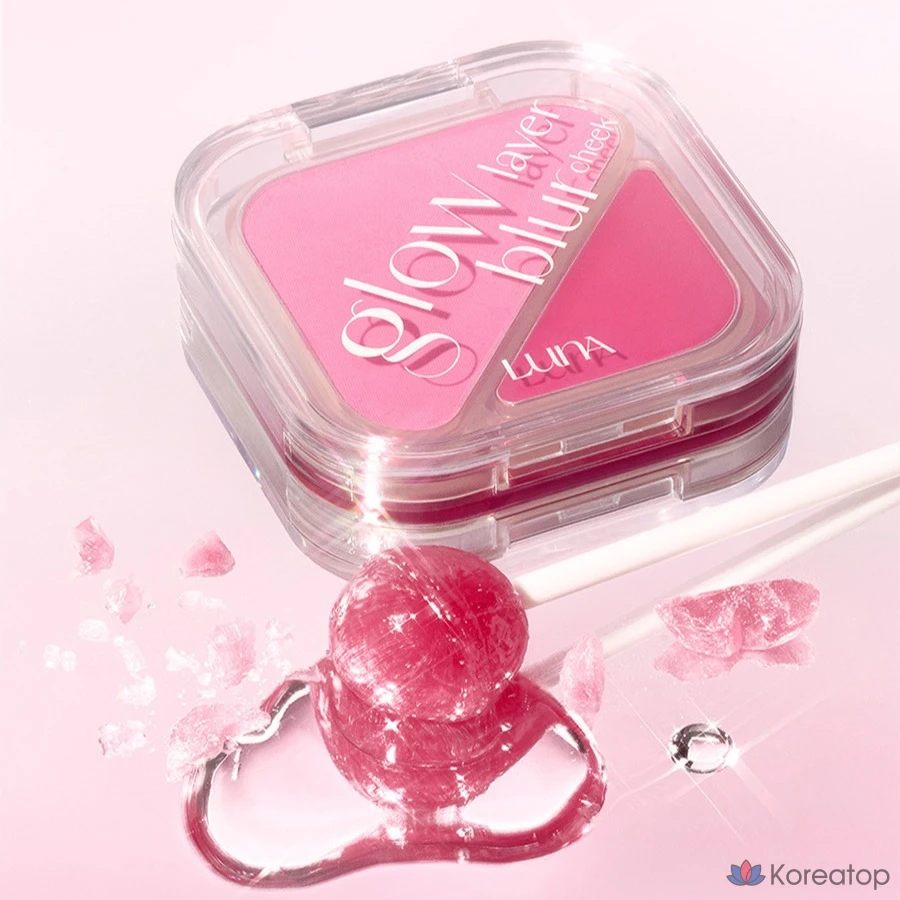 Румяна Luna Glow Layer Blur Cheek, 8,5 г, 12 штук, Mob Rabbits, 1 шт., фото 9