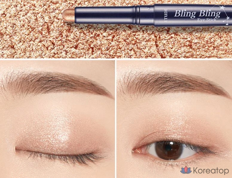 Etude House Bling Bling Eye Stick, № 8, оттенок Ivory Baby Star, 1 шт., фото 4