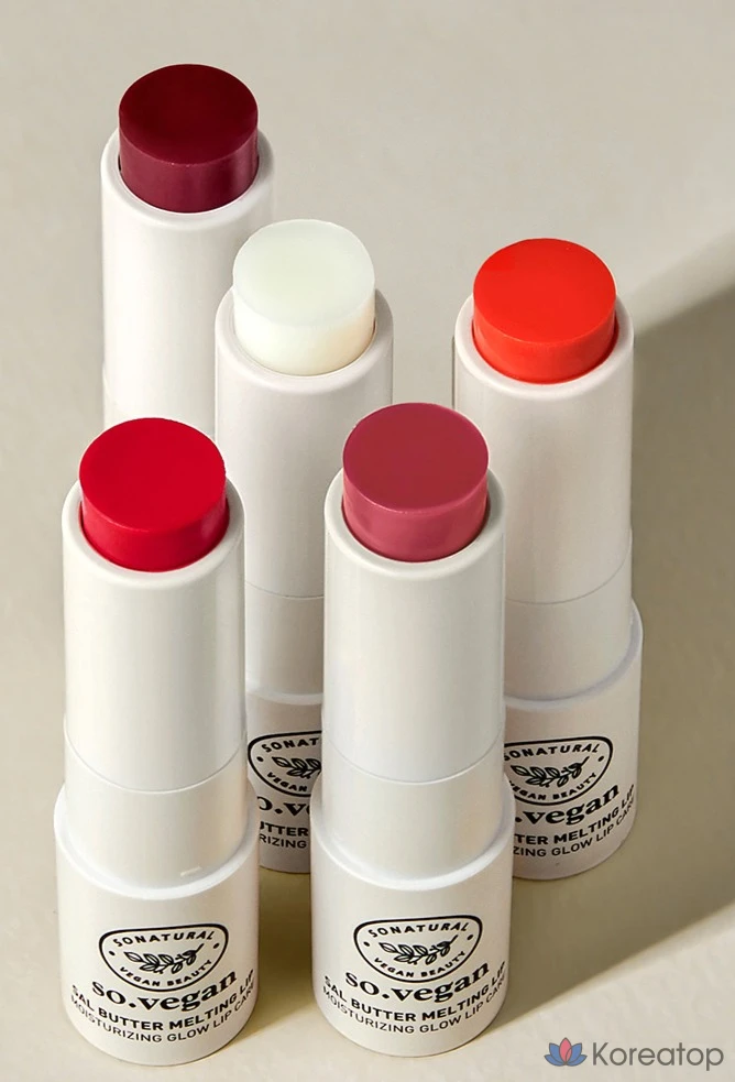 Бальзам для губ So Natural So Vegan Sal Butter Melting Lip Balm, оттенок 04 Clear Fig, 3,8 г, 1 шт., фото 5