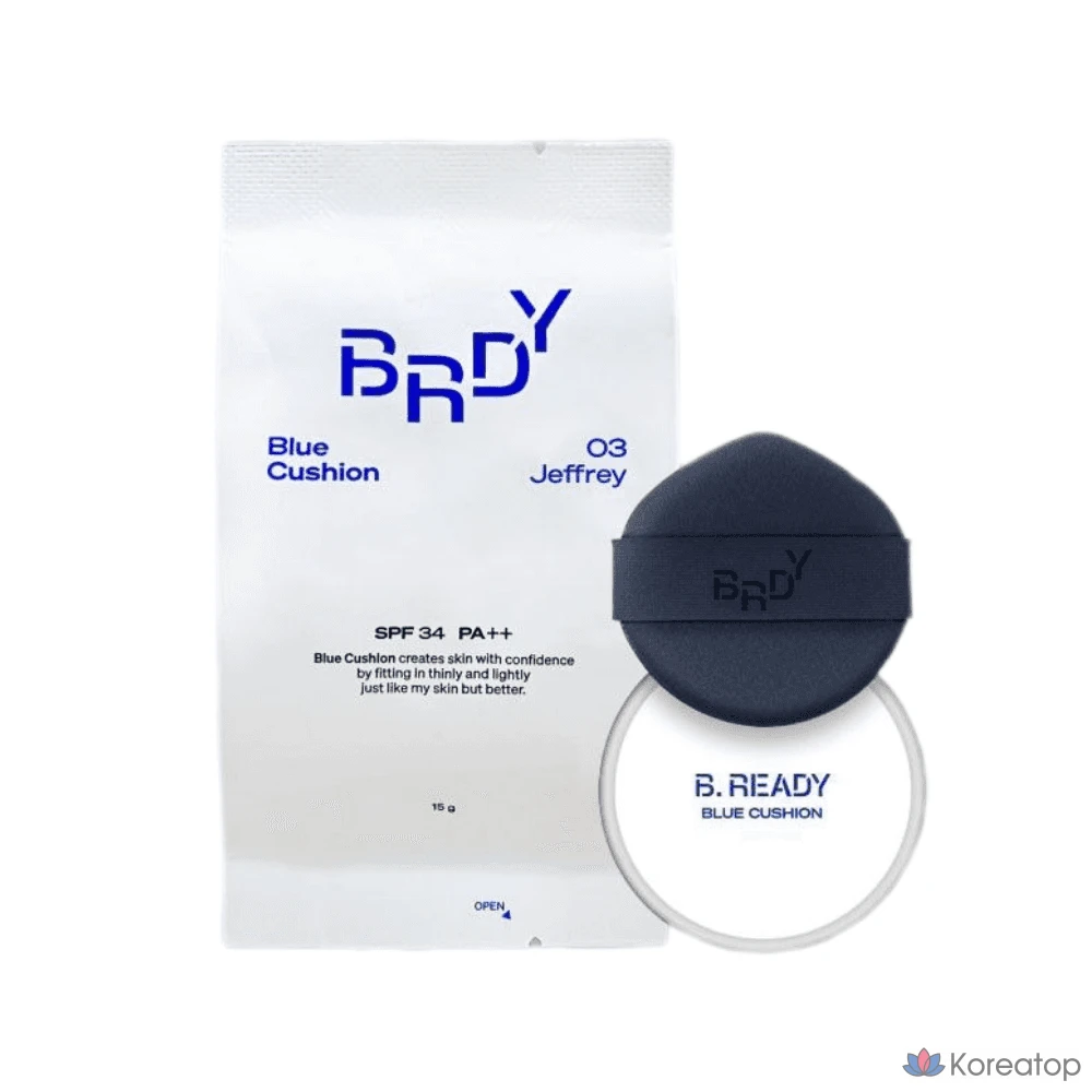 Сменный блок для тонального крема B.READY NEW Blue Cushion Refill (SPF 34 PA++/15 г), 1 шт., фото 2
