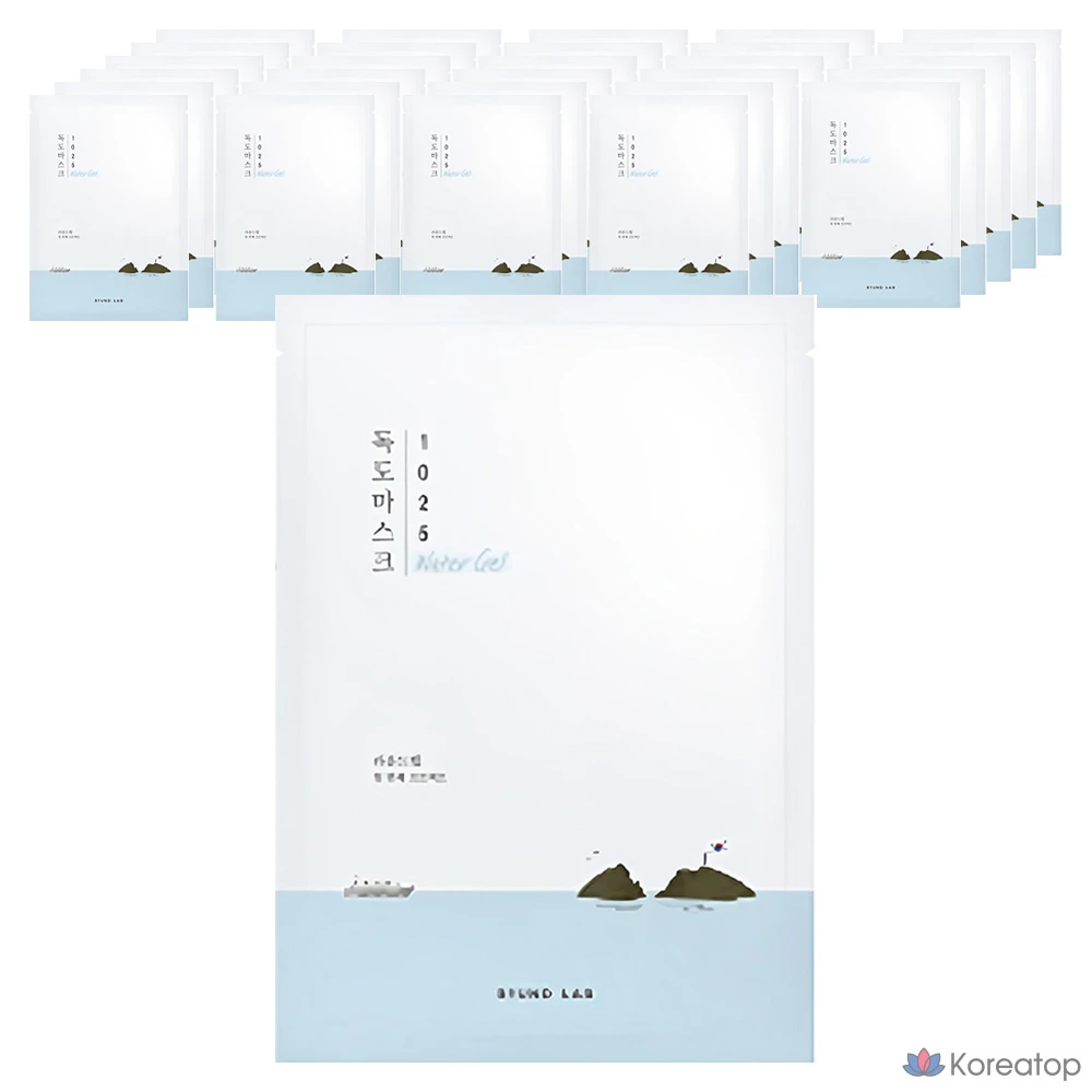 Увлажняющая гелевая маска Round Lab 1025 Dokdo, 30 мл, 1 упаковка, 40 штук