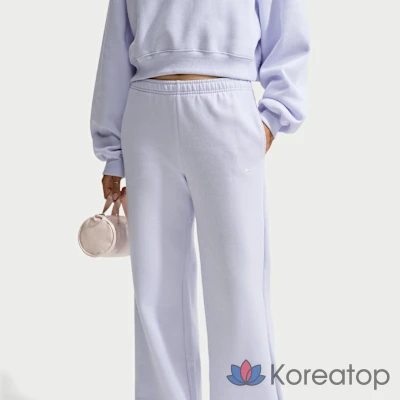Брюки женские Nike Studio Fleece Medium Weight Mid-Rise Wide Leg Pants, фото 2