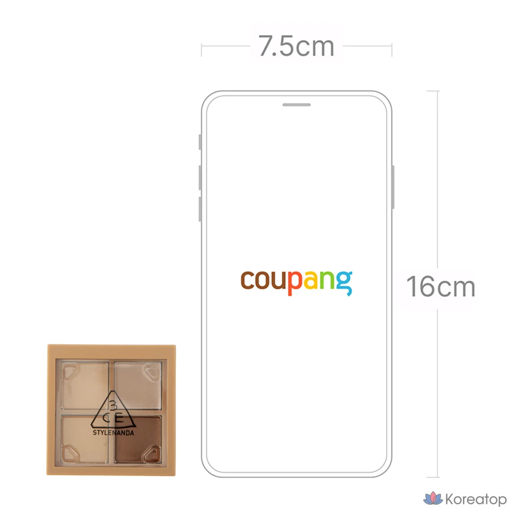 Палитра мини-цветов для глаз 3CE, плоский карандаш для глаз, 1 шт., фото 6