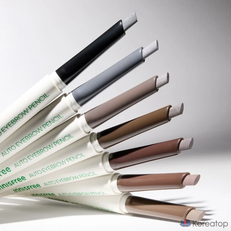 Плоский карандаш для бровей Innisfree, 0,3 г, 2 черных, 1 шт., фото 4