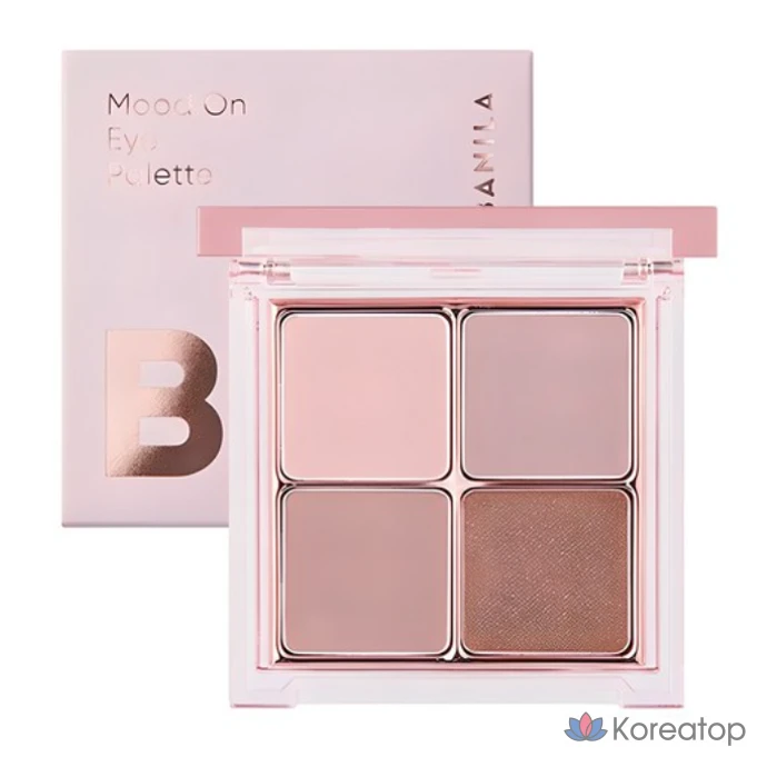 Палетка теней для век Vanillaco Mood On Eye Palette 7 г, 04 Mauve (Mellow Mauve), 1 шт.
