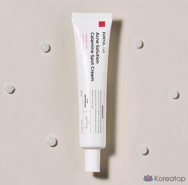 Крем от прыщей Eunyul Lab Acne Solutions с каламином для точечного нанесения, 30 мл, 1 шт.