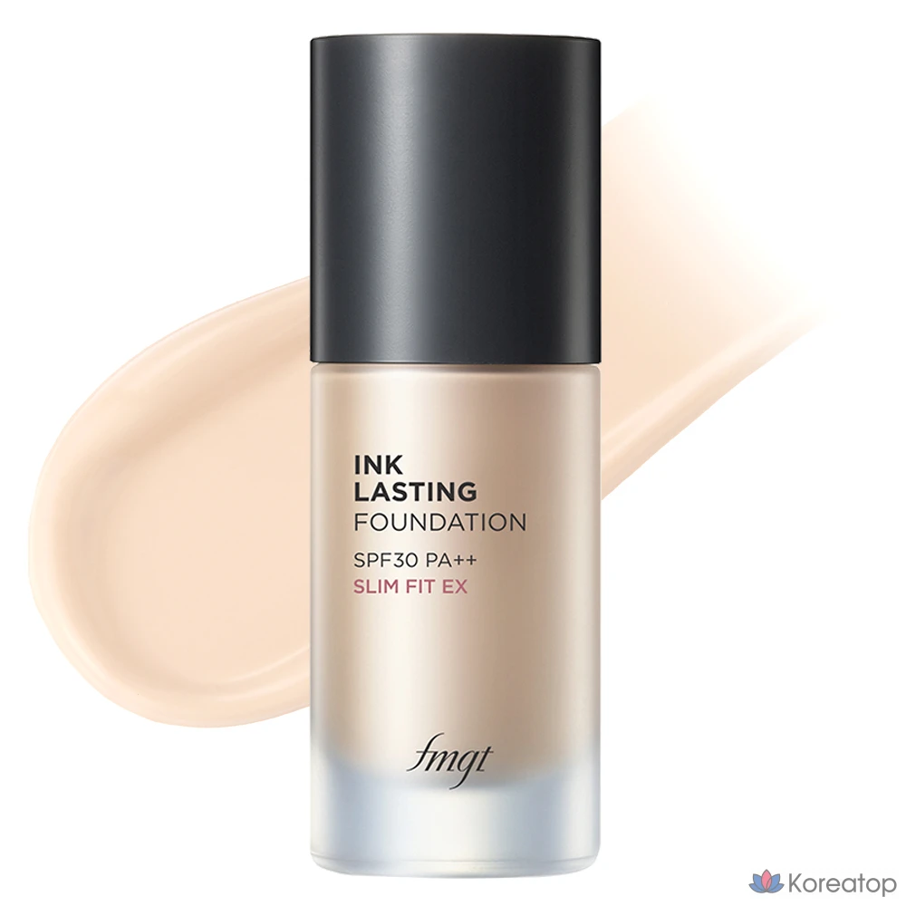 Тональный крем The Face Shop Ink Lasting Foundation Slim Fit EX, 30 мл, 1 шт., V201 Абрикосово-бежевый