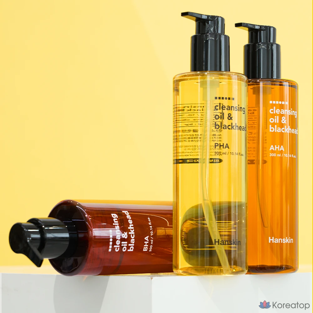 Очищающее масло HANSKIN от черных точек с AHA-кислотами, 300 мл, 1 шт.