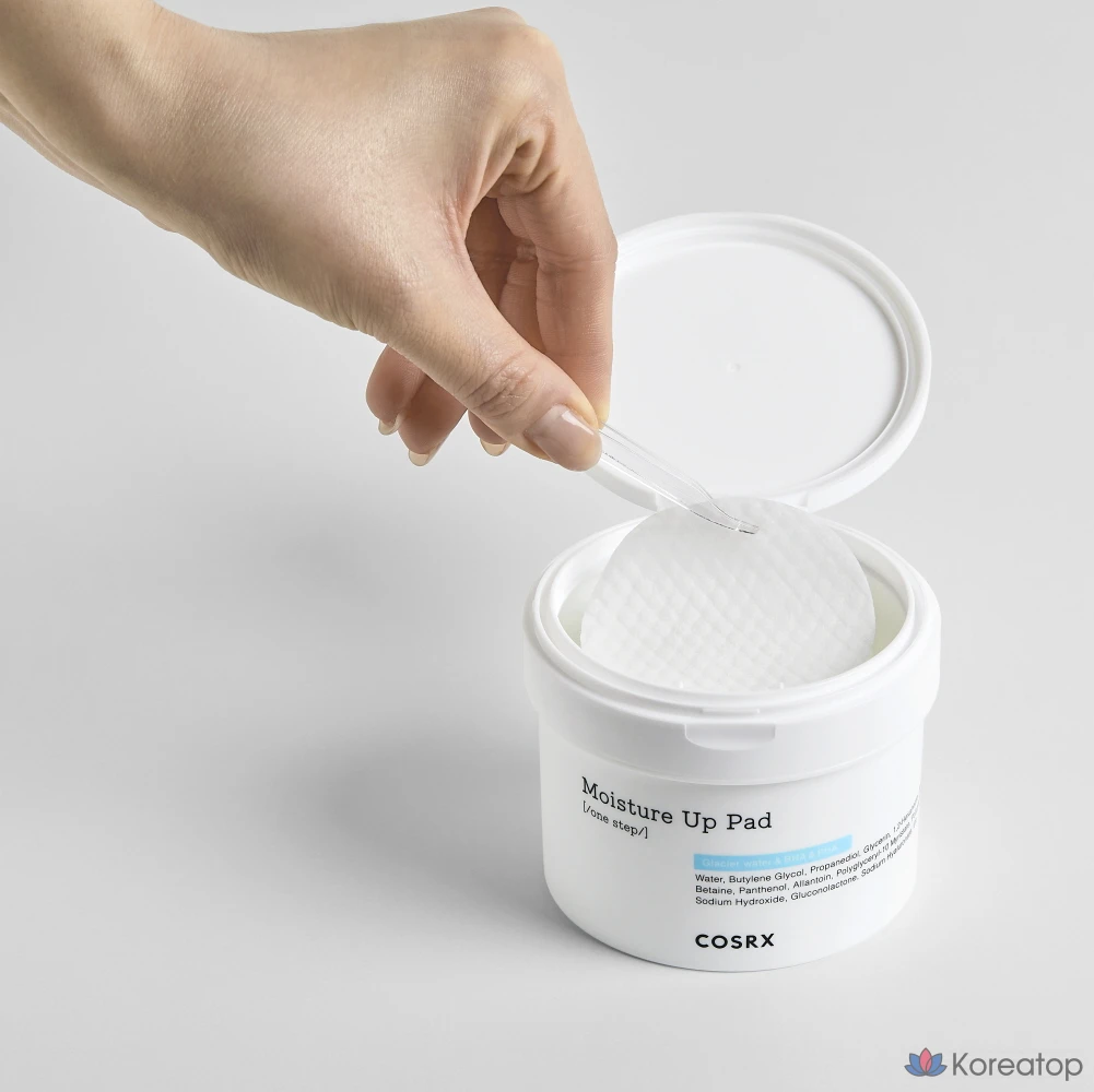 Увлажняющие подушечки COSRX One-Step Moisture Up, 140 мл, 70 листов, 1 упаковка.