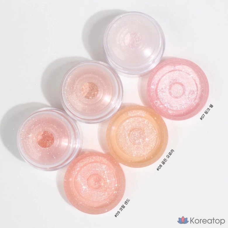 Пудра с блестками Dasique Starlit, оттенок 07 Pink Shell, 1 шт.