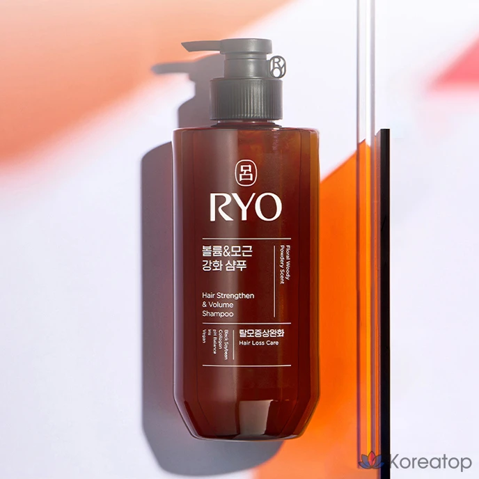 Шампунь Ryo Black Cloud Volume Root Strengthening Hair Loss Loss Symptom Relief с древесным ароматом для укрепления корней и придания объема волосам, 480 мл, 1 шт., фото 3