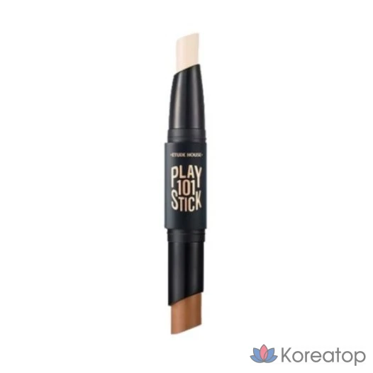 Etude House Play 101 Stick Contour Duo, 6 г, № 01, оригинальный цвет, 1 шт.