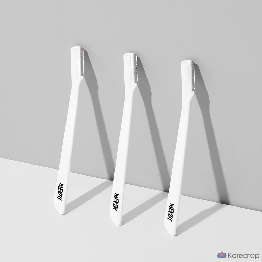 Набор из 8 белых ножей для коррекции бровей MERZY Probility., фото 5