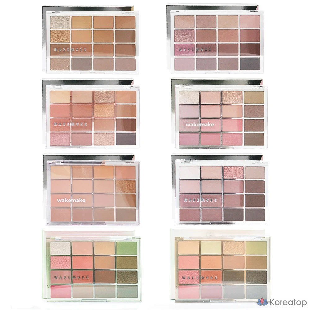 Палетка теней для век WAKEMAKE Soft Blurring Eye Palette, 16 оттенков, 14 г, № 22 Mellow Autumn Blurring, 1 шт.
