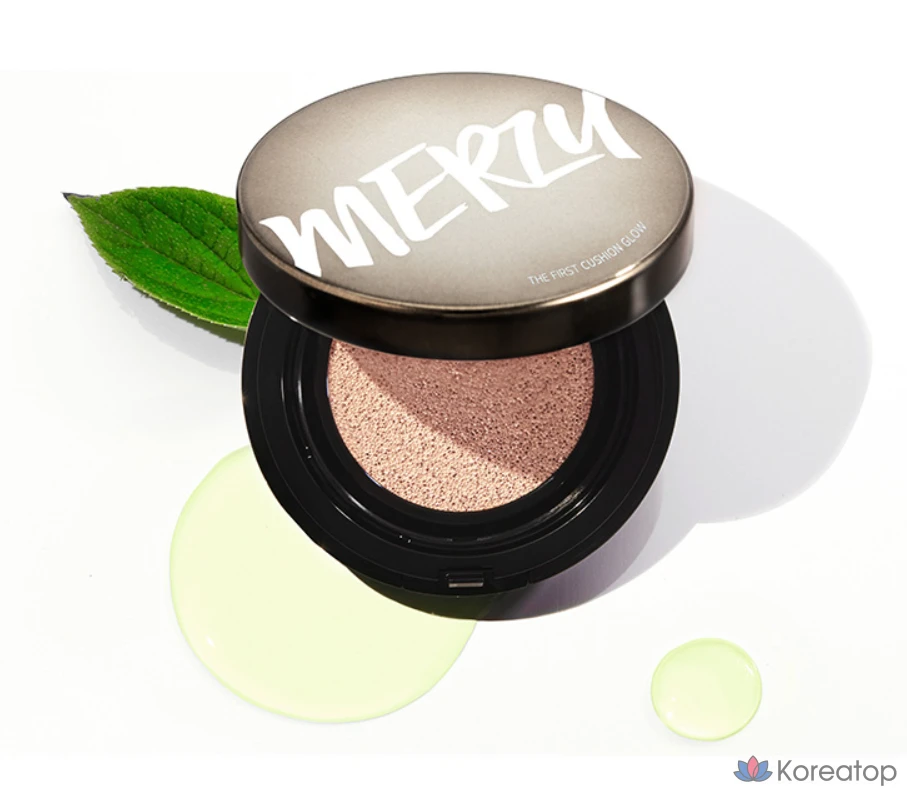 Тональный крем-кушон MERZY The First Glow, 13 г, 21 шт., ваниль, 1 шт., фото 7