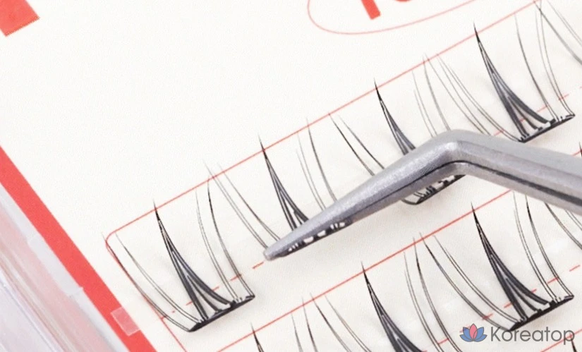 Накладные ресницы Corinco TokTok Hara без клея, 12 мм, черные, 1 шт., фото 2