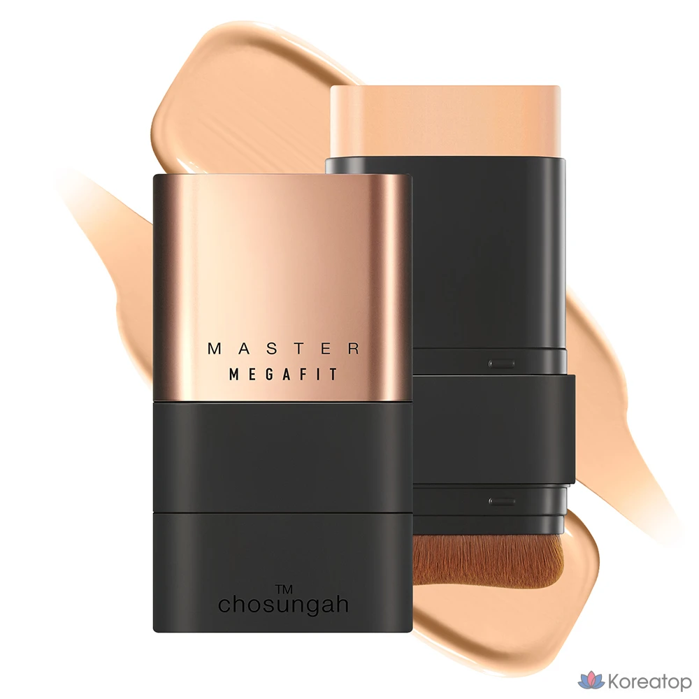 Тональный крем-стик CHOSUNGAH Mega Fit Stick Foundation Master SPF50+ PA++++, 16 г, 1 шт., песочно-бежевый