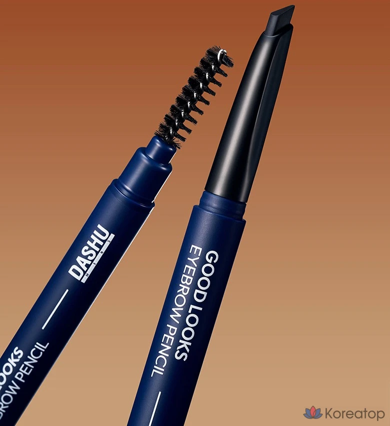 Карандаш для бровей DASHU Men's Good Looks, натуральный черный, 1 шт., фото 8