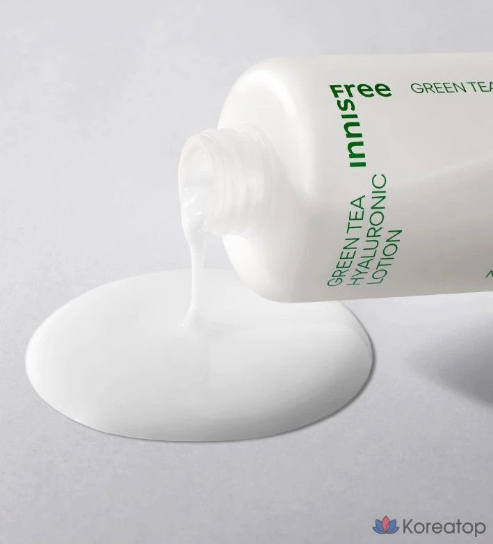 Набор средств по уходу за кожей Innisfree с зеленым чаем и гиалуроновой кислотой, 4 комплекта., фото 7