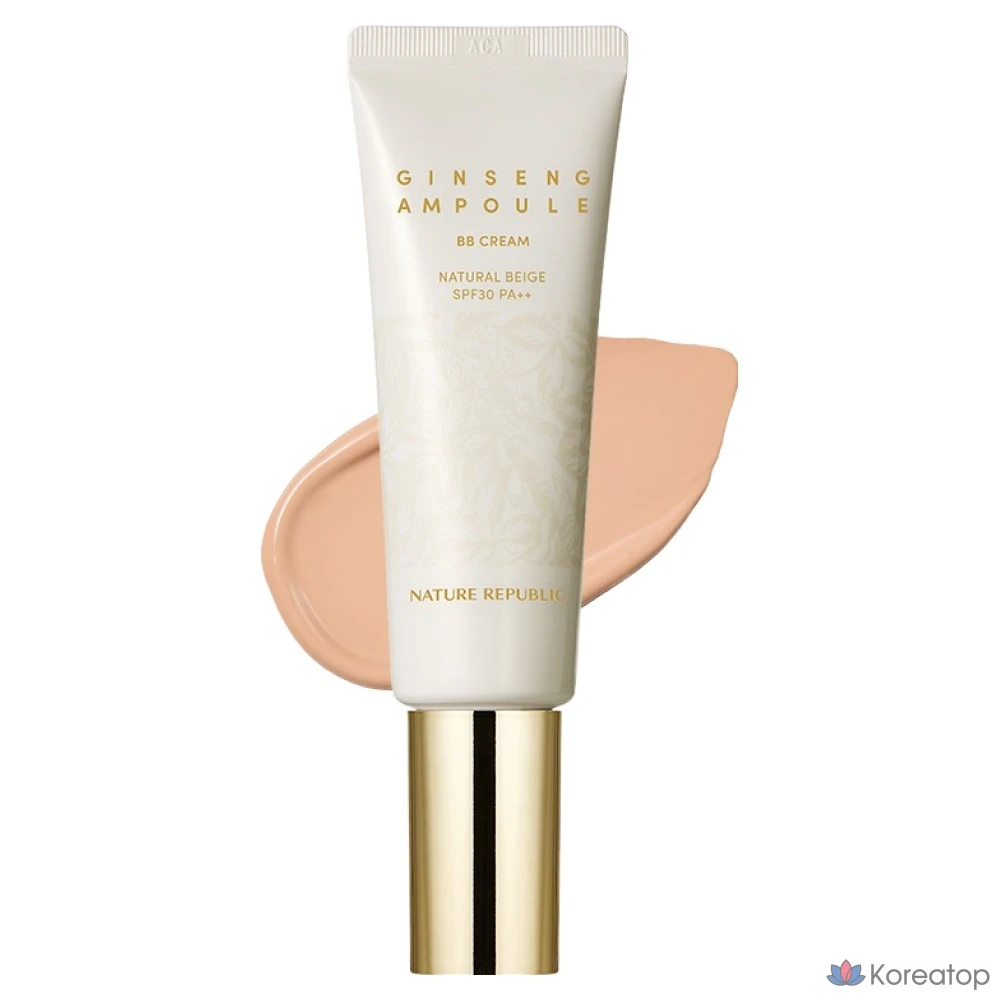 BB-крем Nature Republic Ginseng Ampoule SPF30 PA++, натуральный бежевый, 50 мл, 1 шт.