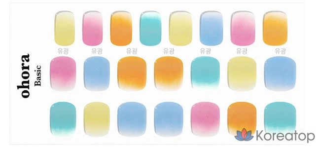 Набор для ухода Ohora P Watercolor Gel Strip Pedi Set, 1 шт., фото 2