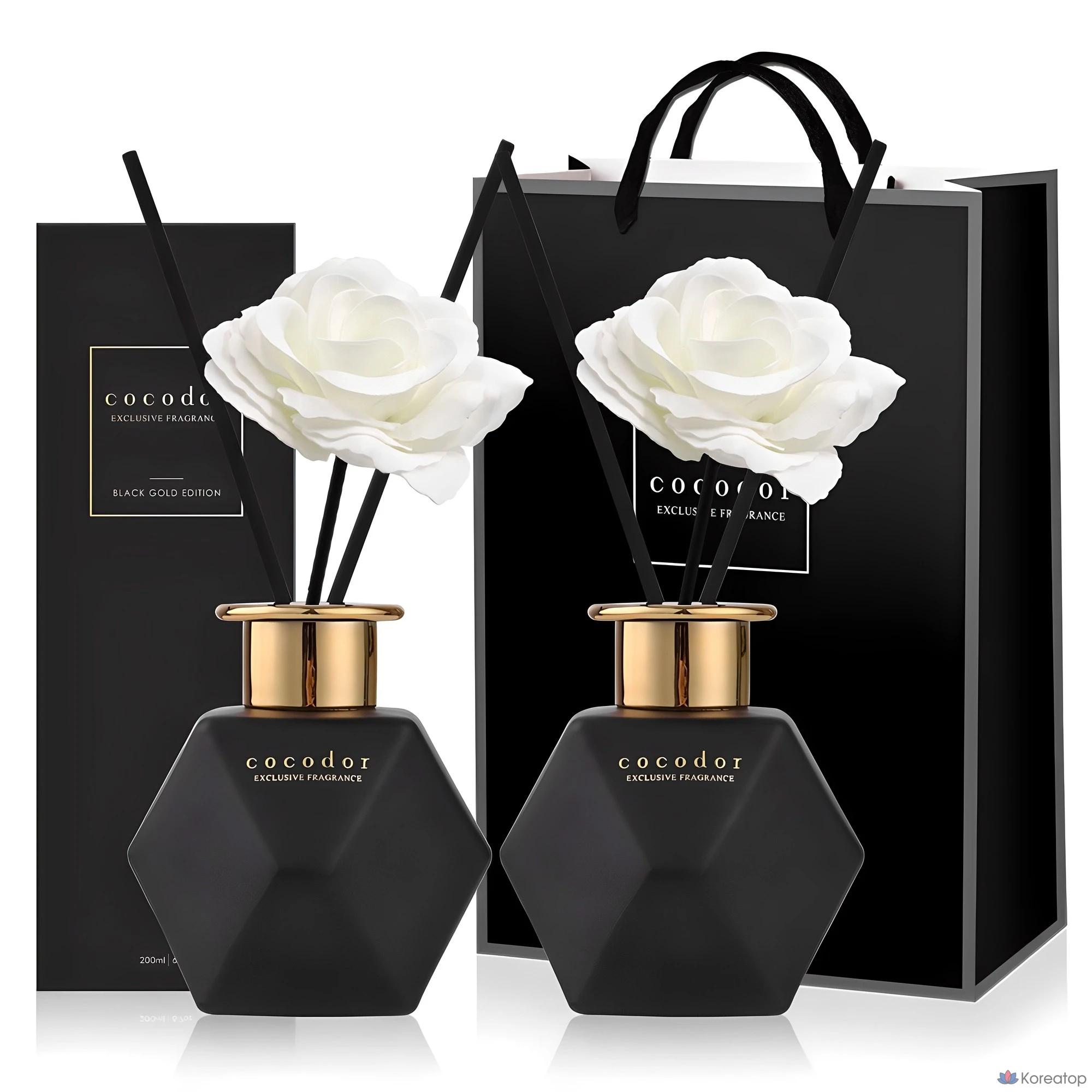 Диффузор для дома Cocodor Black Gold Edition, оттенок Black Cherry, 400 мл, 2 шт.