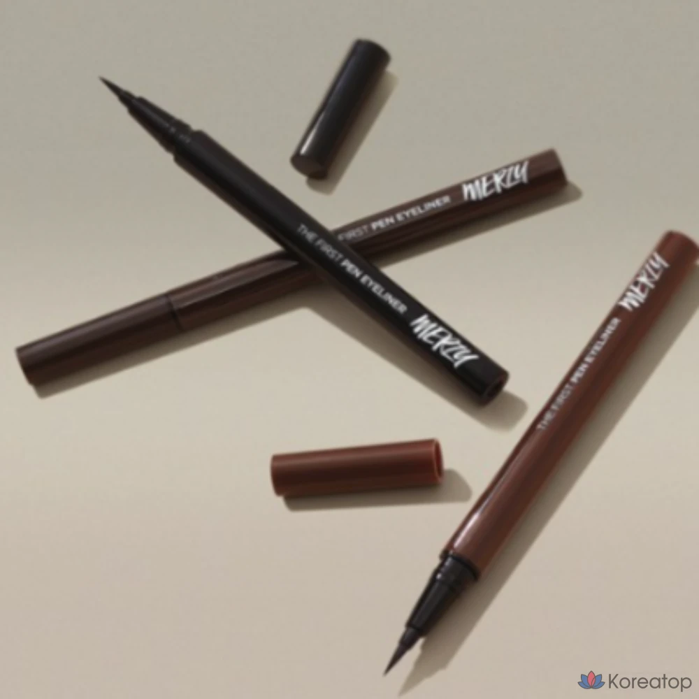Подводка для глаз MERZY the First Pen Eyeliner 0,5 г, OREO (P1 Oreo), 1 шт.
