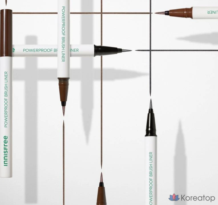 Подводка для глаз Innisfree Powerproof Brush Liner, 0,6 г, № 02, коричневая, 1 шт., фото 5