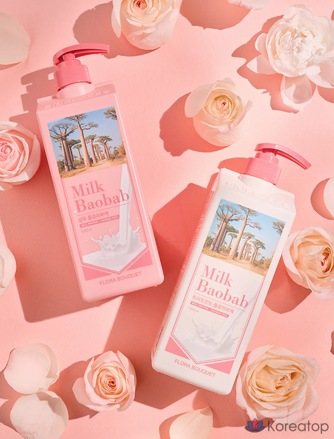 Набор для волос Milk Baobab Hair, аромат Flora Bouquet, 2 предмета, 4 комплекта., фото 7