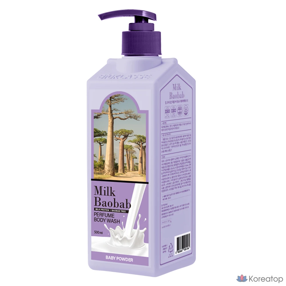 Гель для душа с ароматом баобаба и детской присыпкой, 500 мл, 1 шт.