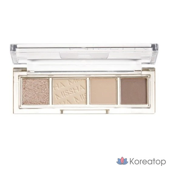 Палетка теней Missha Day Vibe, 3 г, № 01 Beige Motion, 1 шт.