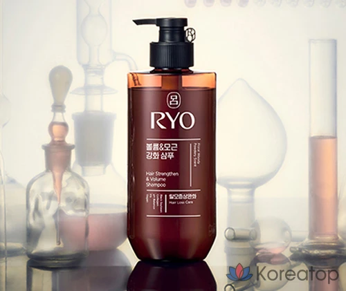 Шампунь Ryo Black Cloud Volume Root Strengthening Hair Loss Loss Symptom Relief с древесным ароматом для укрепления корней и придания объема волосам, 480 мл, 1 шт., фото 4
