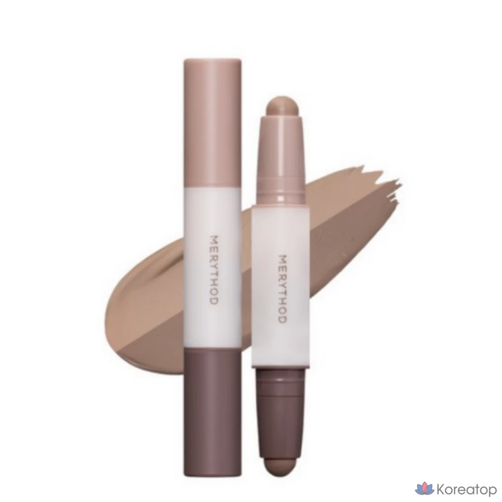 Стик для контурирования Merythod Double Contour Stick 3,3 г, пепельно-серый, 1 шт.