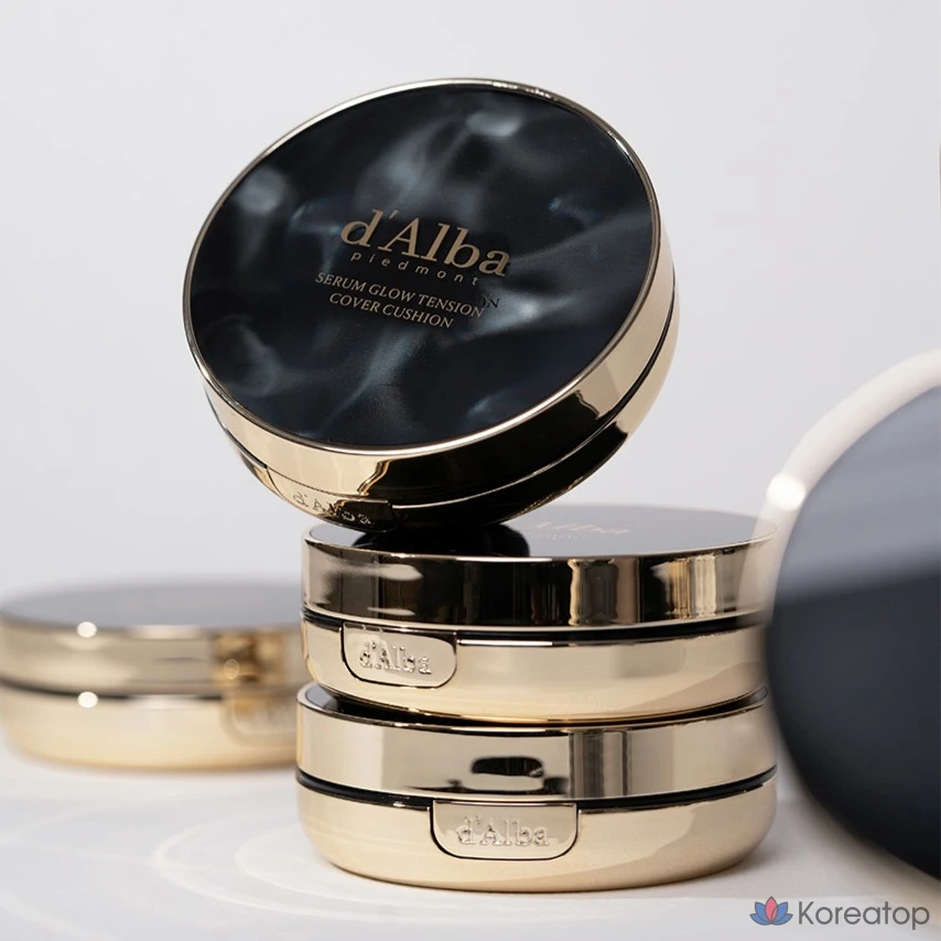 Набор D'alba Serum Glow Tension Cover Cushion 17 г + сменный блок 17 г, № 21, 1 шт., фото 8