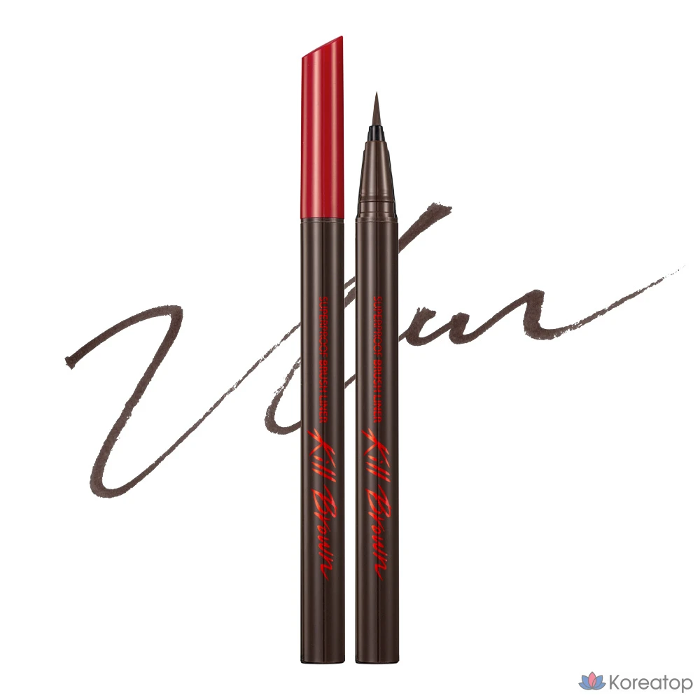 Подводка для глаз Clio Superproof Brush Liner, 01 Kill Black, 1 шт.