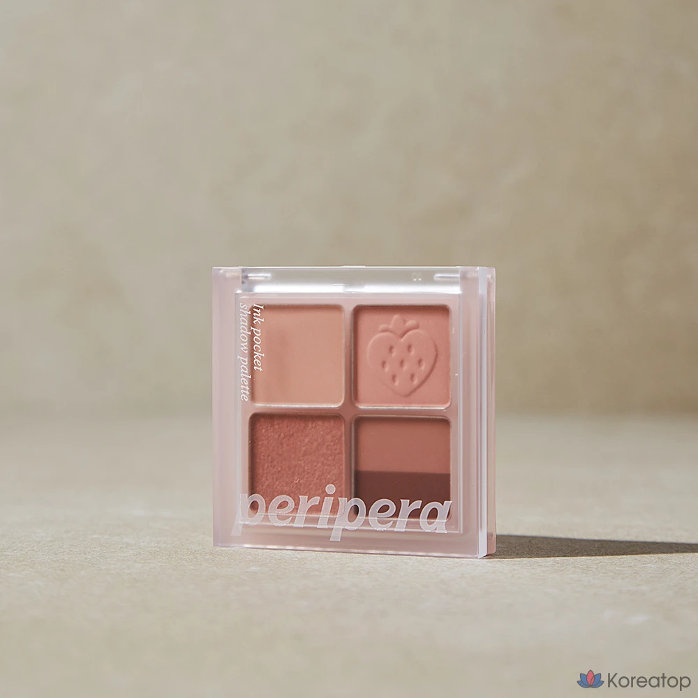 Палитра теней Peripera Ink Pocket Shadow Palette 23AD Soft Berry, 8 Muted Strawberry, 1 шт., фото 2