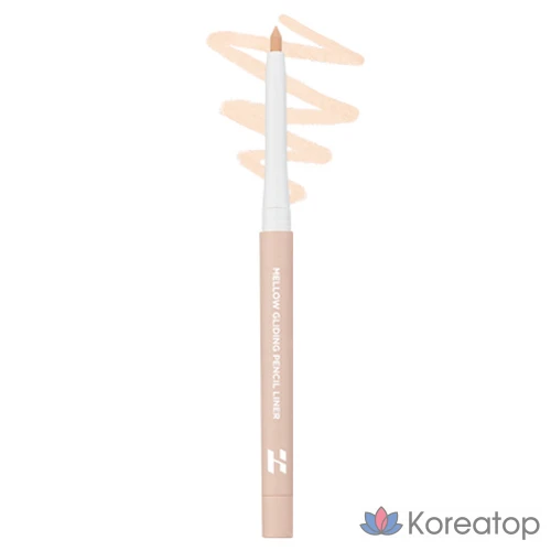 Подводка для глаз Holika Holika Mellow Gliding Pencil Liner, 0.3g, 07 Petal Crème, 1 шт.