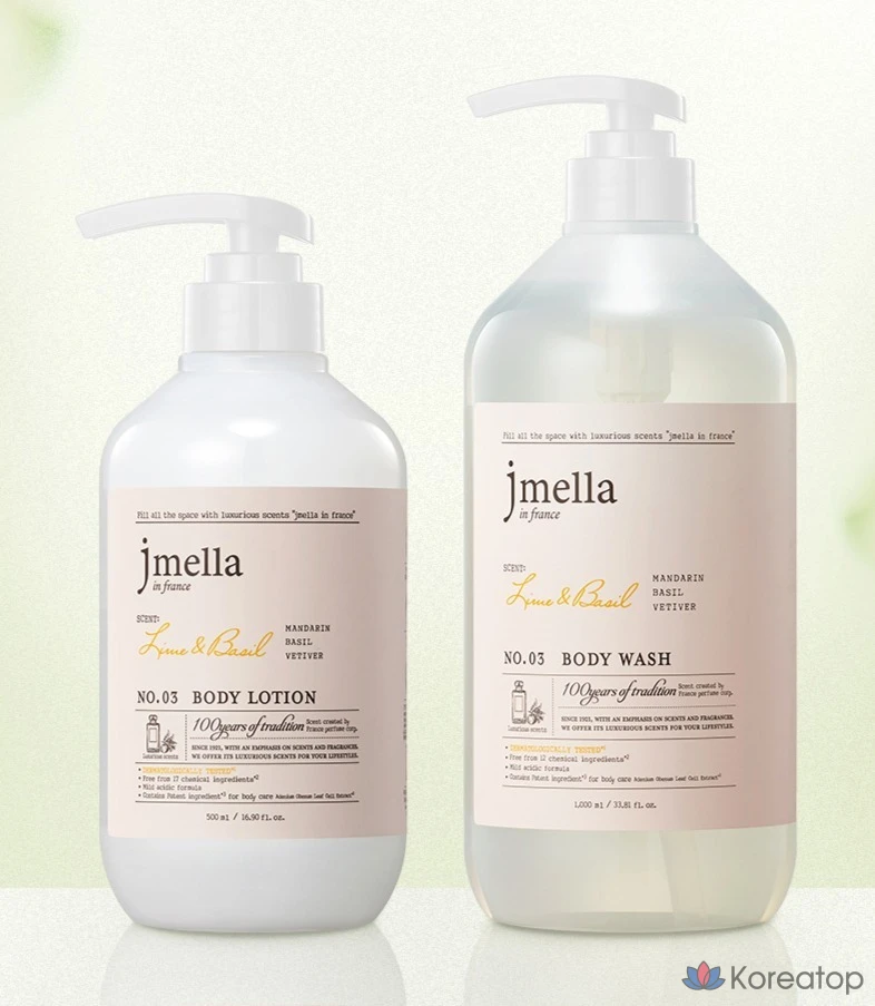 Гель для душа Jmella с ароматом лайма и базилика, 1 л, 1 шт., фото 6