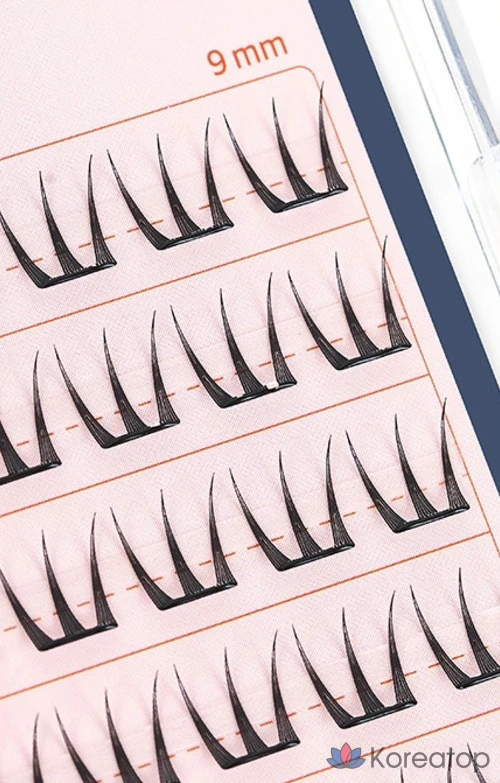 Накладные ресницы Corinco TokTok Hara без клея, 12 мм, черные, 1 шт., фото 3