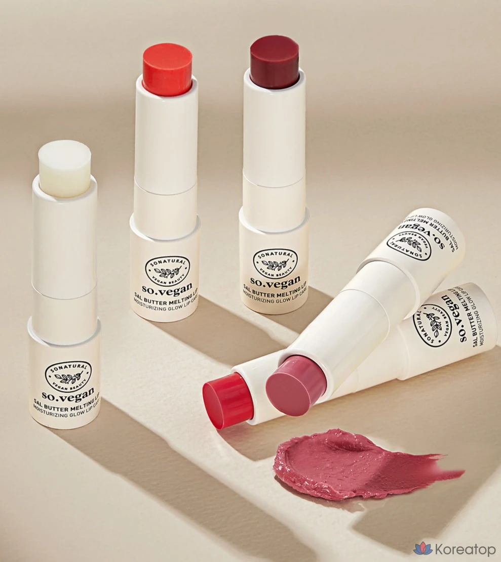 Бальзам для губ So Natural So Vegan Sal Butter Melting Lip Balm, оттенок 04 Clear Fig, 3,8 г, 1 шт., фото 7